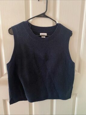 Song of Style Navy Crewneck Knit Sweater Vest